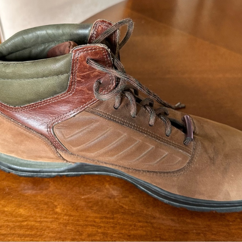 Timberland Brown and Olive Leather Boots